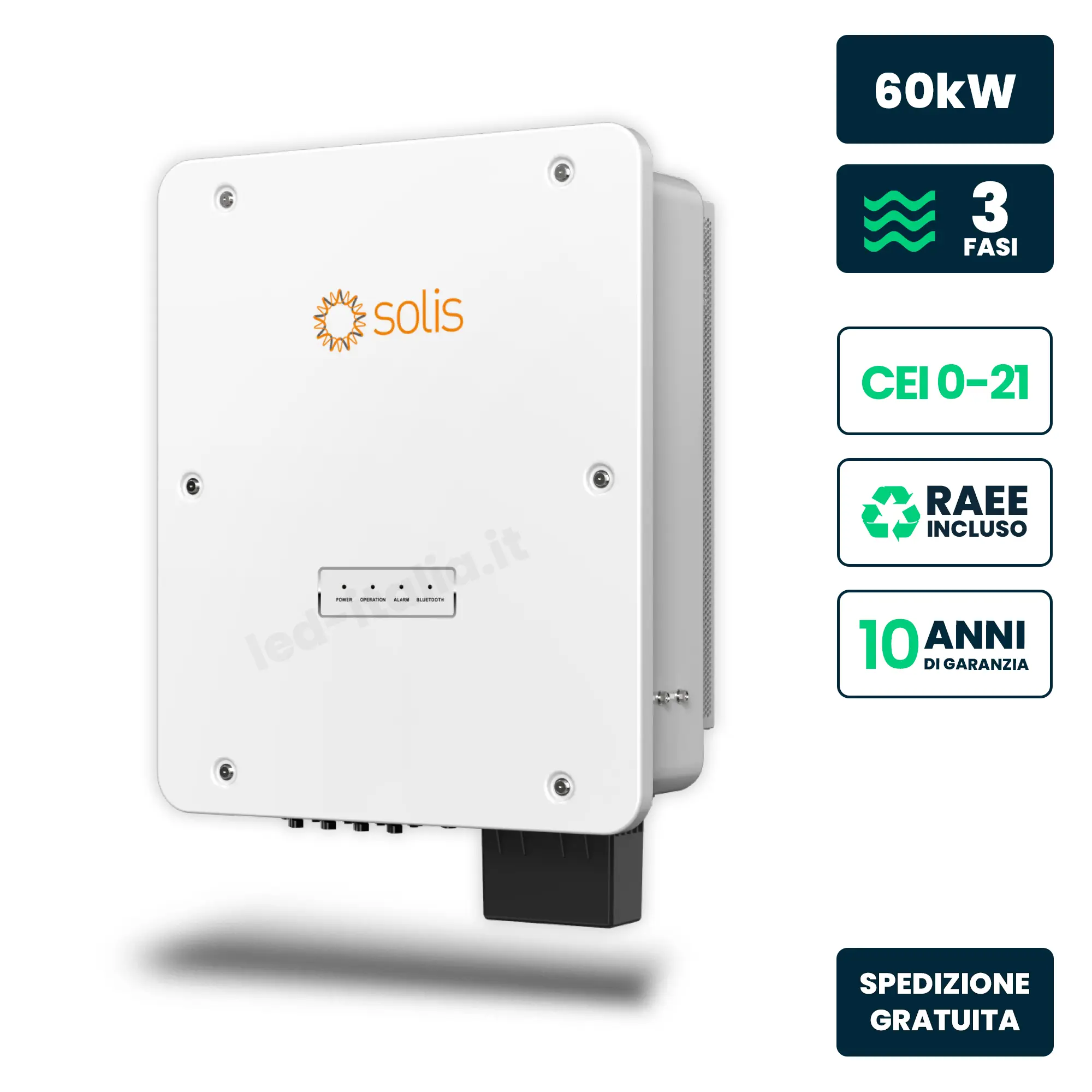 Onduleur solaire 60 kW — Solis (S6-GC3P60K05-NV-ND)