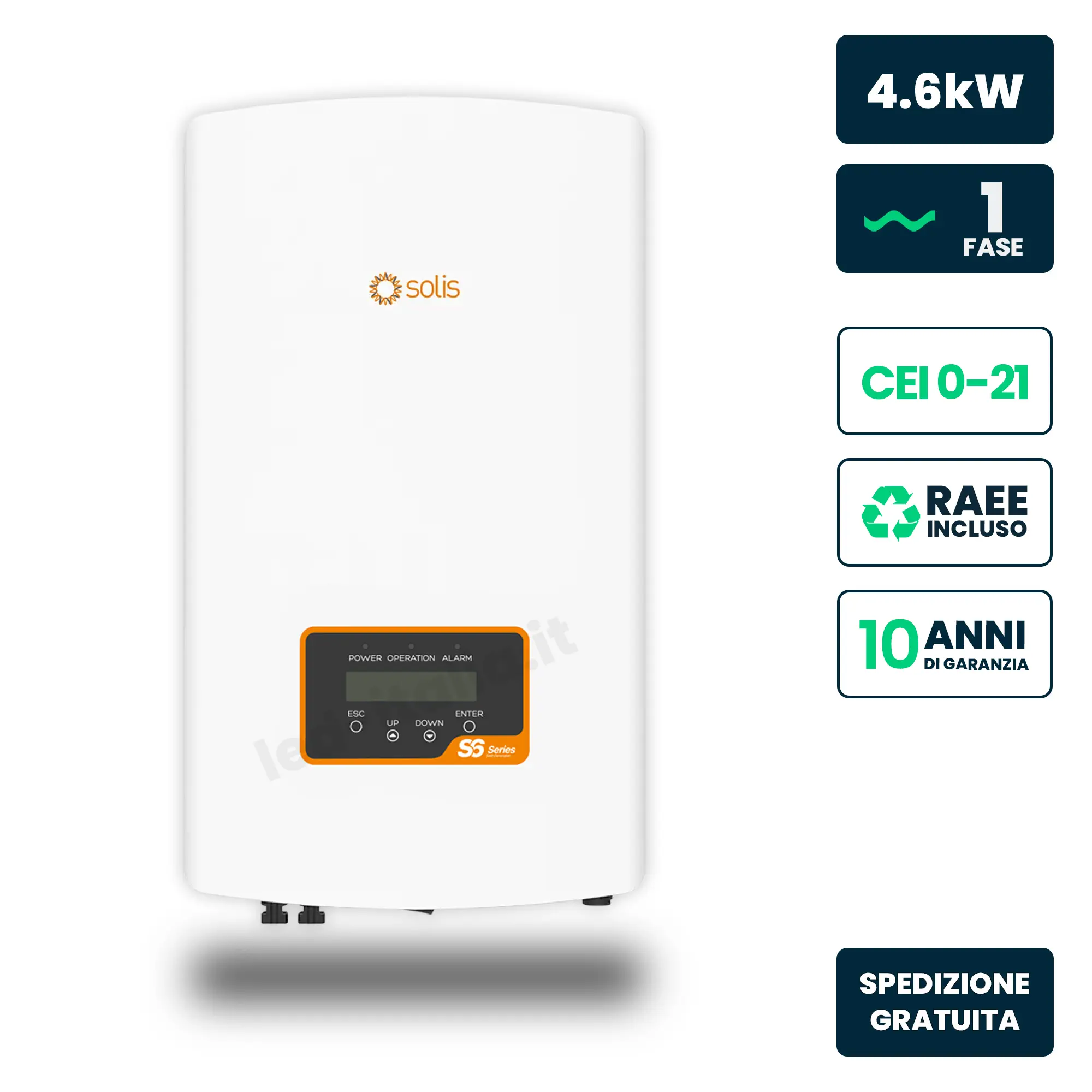 Onduleur solaire 4,6 kW — Solis