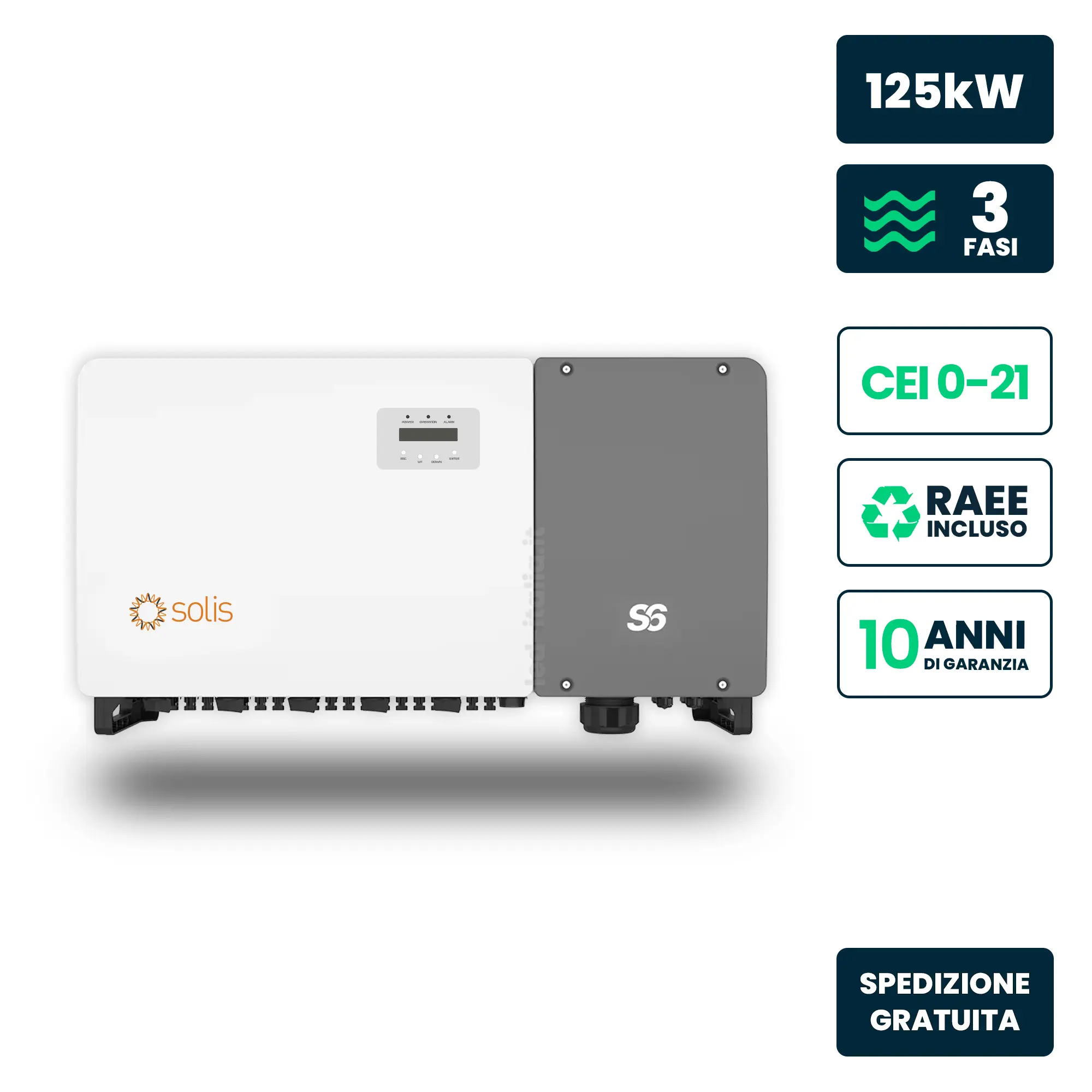 Onduleur solaire 125 kW — Solis (S6-GC125K)