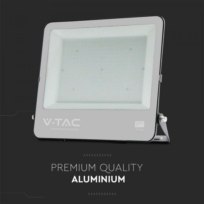 VT-44003 300W Projecteur LED SMD puce Samsung fil 1m 4000K corps noir verre gris — vue 4