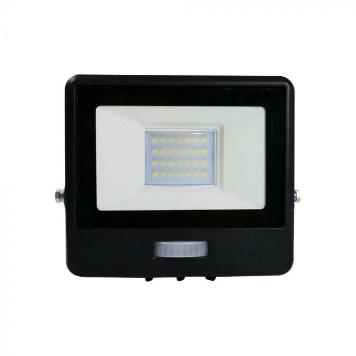 Projecteur LED 20W avec détecteur PIR VT-128S - Éclairage extérieur intelligent noir 4000K — 4000K Day White — vue 12