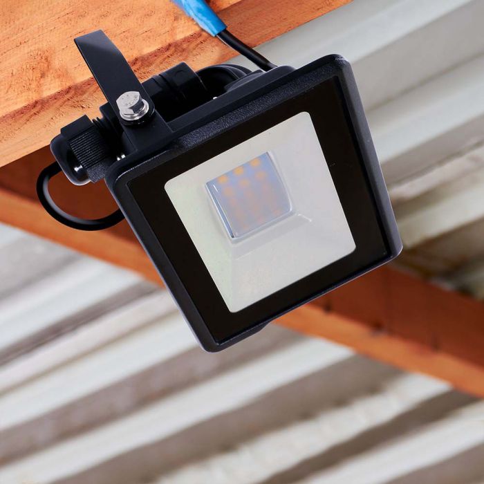 VT-118 10W Projecteur LED Puce Samsung Connexion Directe 3000K Corps Noir — vue 2