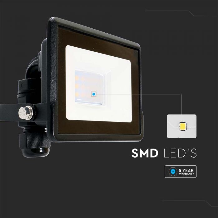 VT-118 10W Projecteur LED Puce Samsung Connexion Directe 3000K Corps Noir — vue 6