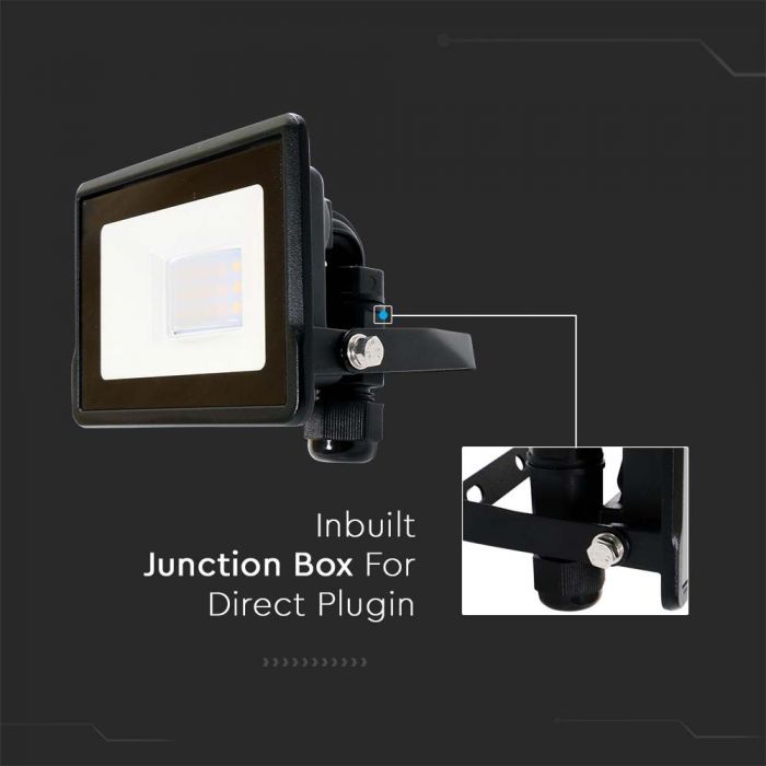 VT-118 10W Projecteur LED Puce Samsung Connexion Directe 3000K Corps Noir — vue 8