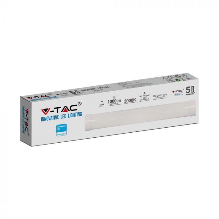 VT-8-10 10W Réglette LED 30cm Puces Samsung 3000K — 3000K Warm White — vue 4