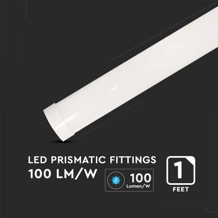 VT-8-10 10W Réglette LED 30cm Puces Samsung 3000K — 3000K Warm White — vue 6