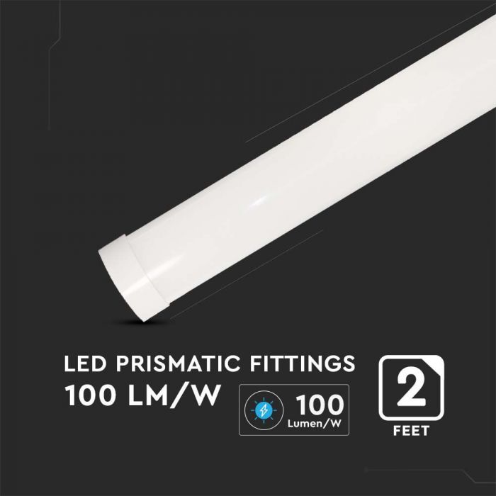 VT-8-20 20W Réglette LED 60cm Puces Samsung 3000K — 3000K Warm White — vue 6