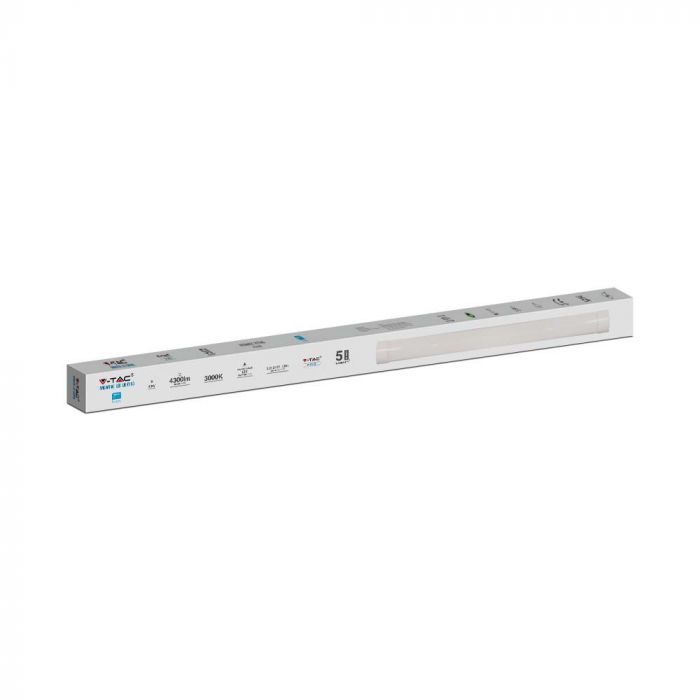 VT-8-40 40W Réglette LED 120cm Puces Samsung 3000K — 3000K Warm White — vue 4