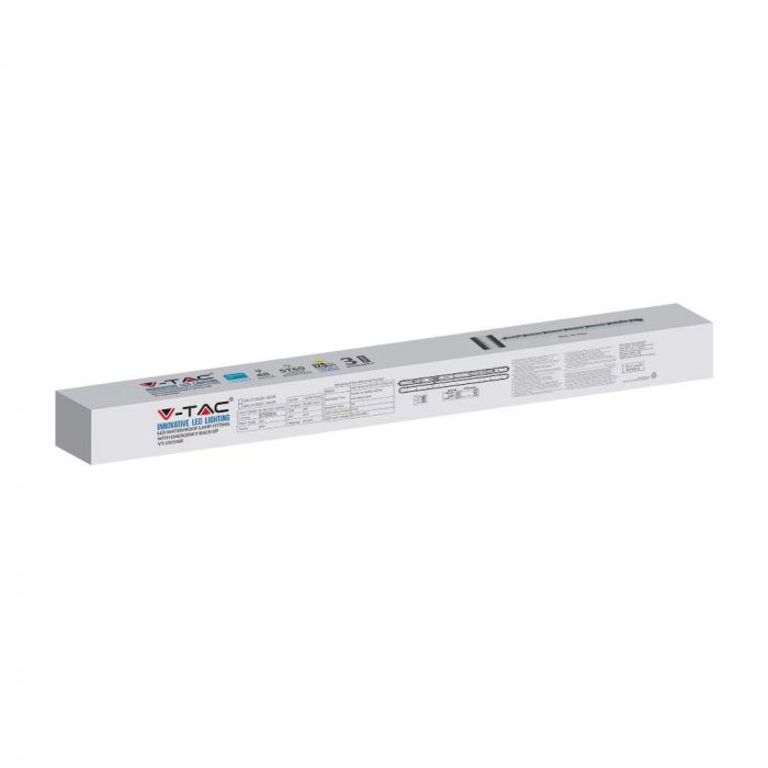 VT-150148E Lampe LED Wp 48W Fitting 150cm Puces Samsung & Kit Em Couvercle Lait + Pinces Ss 6400K — 6500K White — vue 4