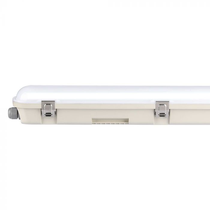 VT-120136E Raccord Lampe Wp LED 36W 120cm Puces Samsung & Kit Em Couverture Laiteuse+clips Ss 6500K — 6500K White — vue 10