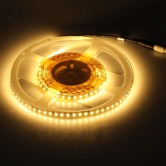 VT-3528 120 8w/m Bande LED 3000K IP20 (5m/rouleau)(prix Par M) — 3000K Warm White — vue 2