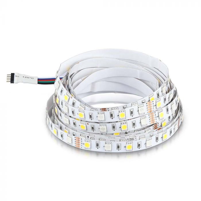 Ruban LED VT-5050 60 8W/m RGB+Blanc IP20 (Rouleau 5m)(Prix au mètre) — RGB+White — vue 9