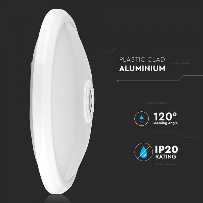VT-13 12W LED Lampe Dome Sensor Puces Samsung 6400K — 6400K White — vue 6