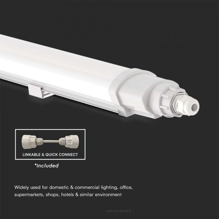 VT-80120 36W Éclairage LED Étanché Reliable 120cm 6500K — 6500K White — vue 8