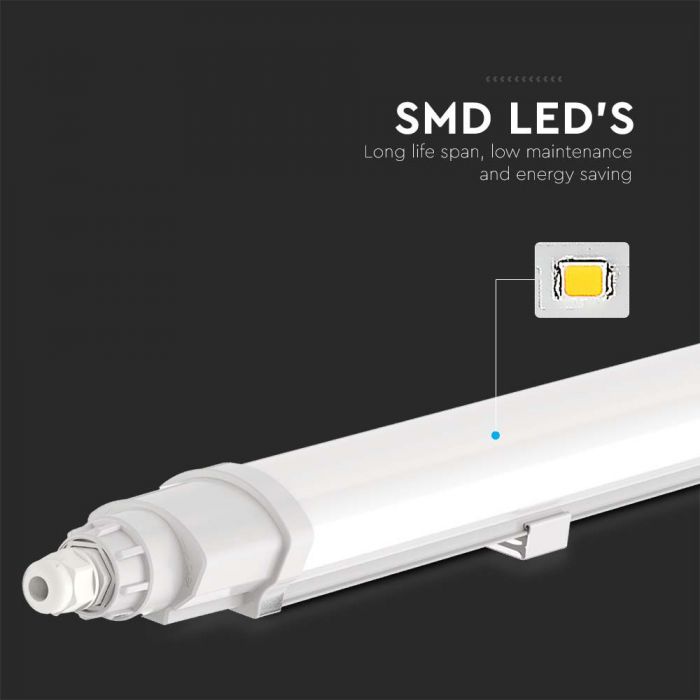VT-80150 48W Éclairage LED Étanché Reliable 150cm 6500K — 6500K White — vue 4