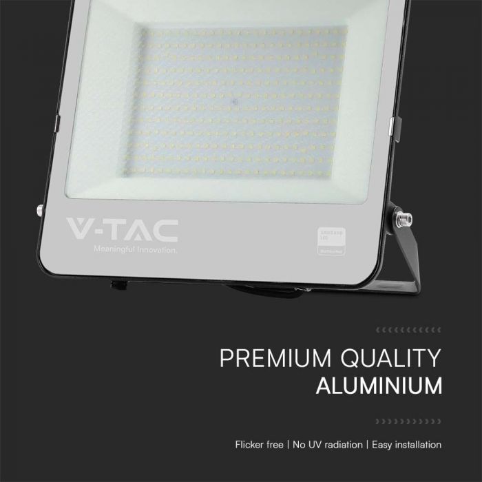 VT-44101 100W Projecteur LED Puce Samsung Fil 1m 6500K Corps Noir Verre Gris 135lm/w — vue 7