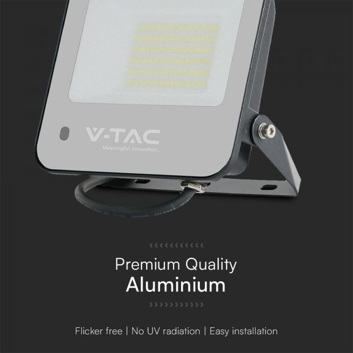 VT-44053 Projecteur LED 50W RGB + Blanc Corps Noir Verre Dépolé avec Télécommande IP65 — RGB+White — vue 8