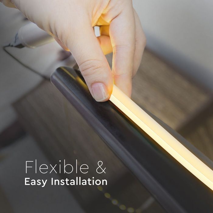VT-559 13w/m Backlite Silicon Neon Flex 4000k,24v (10m/rouleau)(prix Par M) — 4000K Day White — vue 5