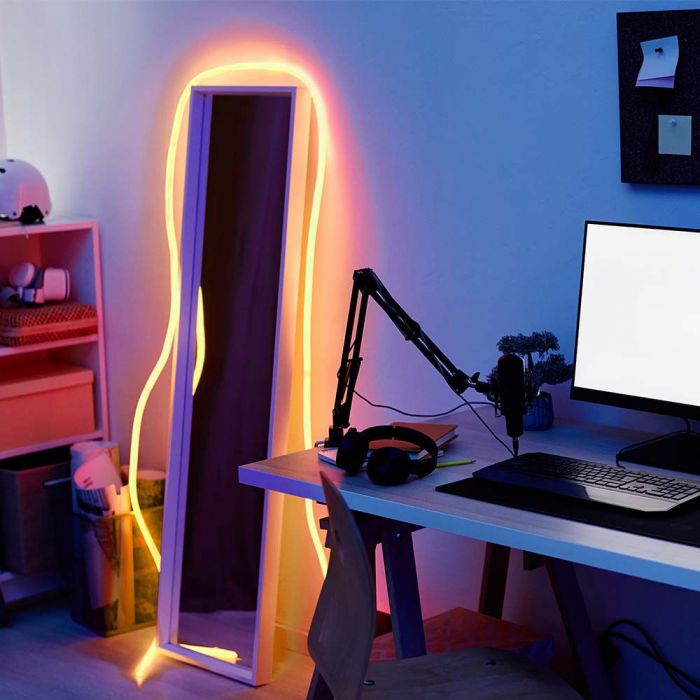 Neon Flex VT-551 12W/m 3000K 24V Rouleau 10m — 3000K Warm White — vue 3