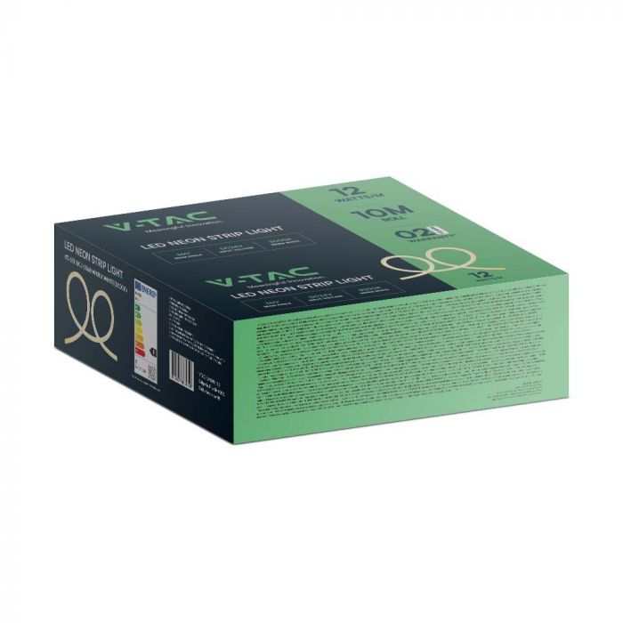 Neon Flex VT-551 12W/m 3000K 24V Rouleau 10m — 3000K Warm White — vue 4