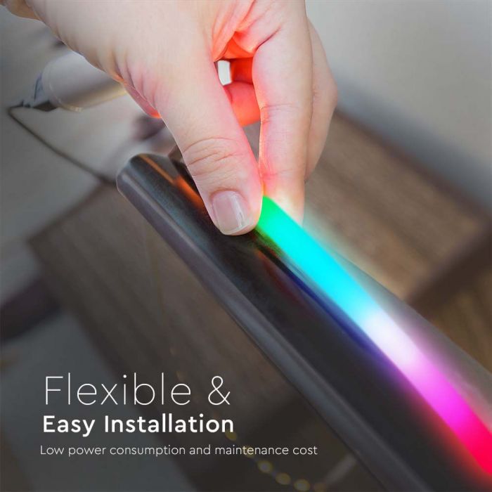 Neon Flex VT-561 10W/m RGB 24V Rouleau 10m — RGB — vue 6