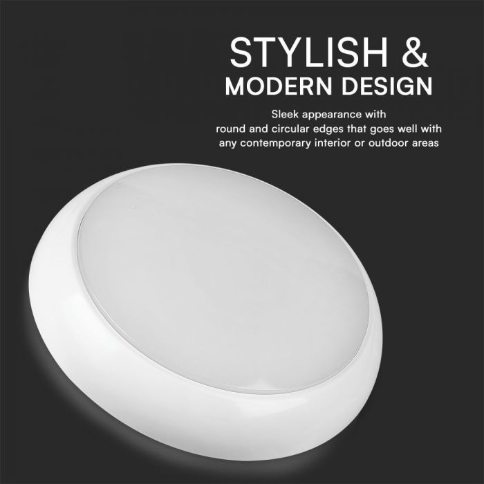 VT-8603 Lampe Dome LED 8w/16w/20w Puces Samsung 3in1 Rd IP65 — 3IN1 — vue 6