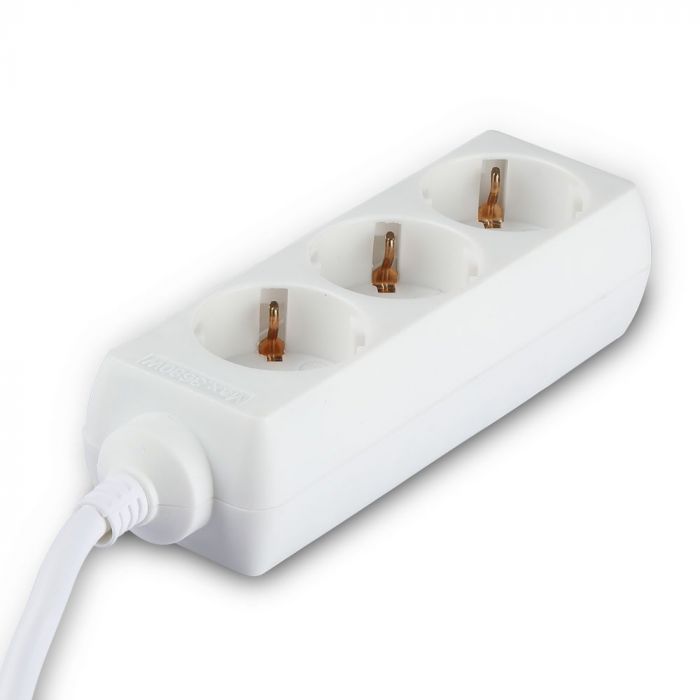 VT-1103-2 Prise À 3 Voies (3g1.5mm² X 1.5m) - Blanc — vue 8