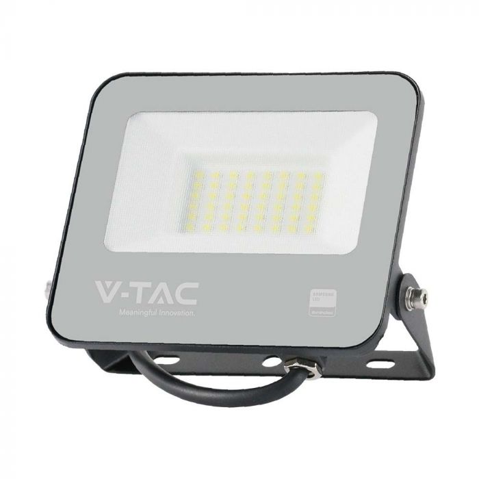 VT-4435 Projecteur LED 30W 6500K Corps Noir Verre Gris 185LM/W