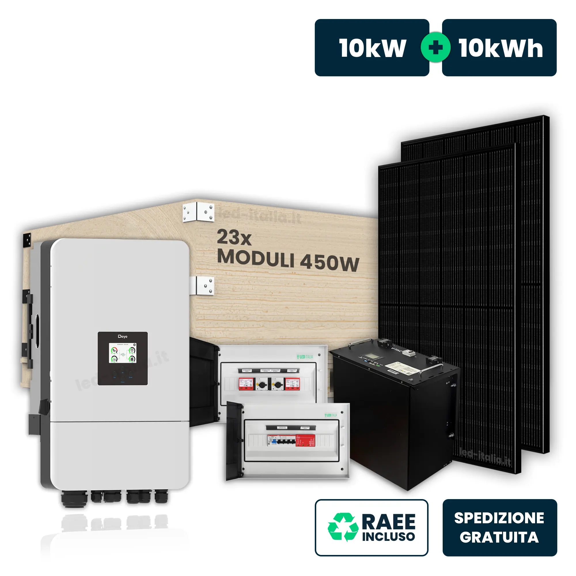 Kit solaire 10 kW — 10 kWh